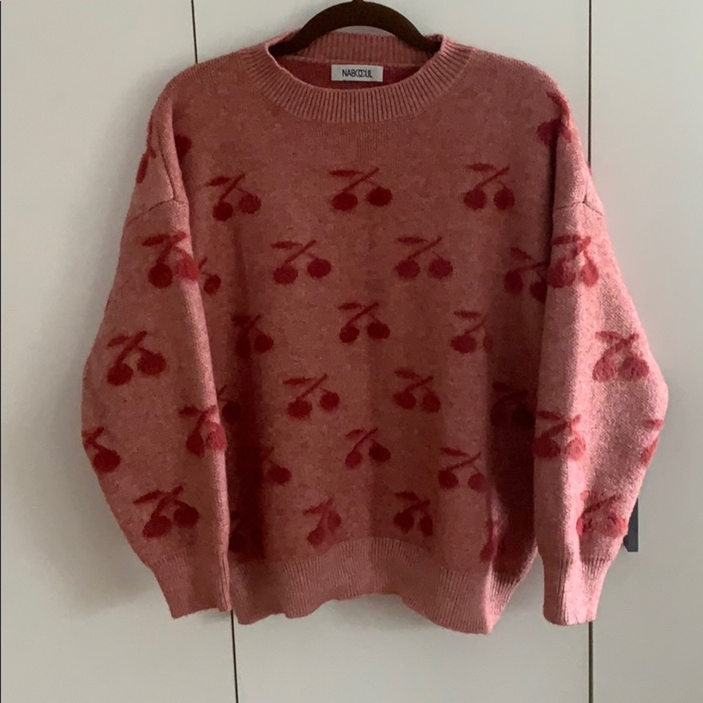 (3 for $40) Soft cherry sweater Onesize